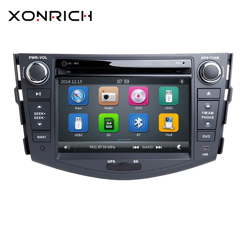 Autoradio 2 din Car DVD Player For Toyota RAV4 Rav 4 2007 2008 2009 2010 2011 2012Multimedia GPS Navigation Stereo Head unit DAB