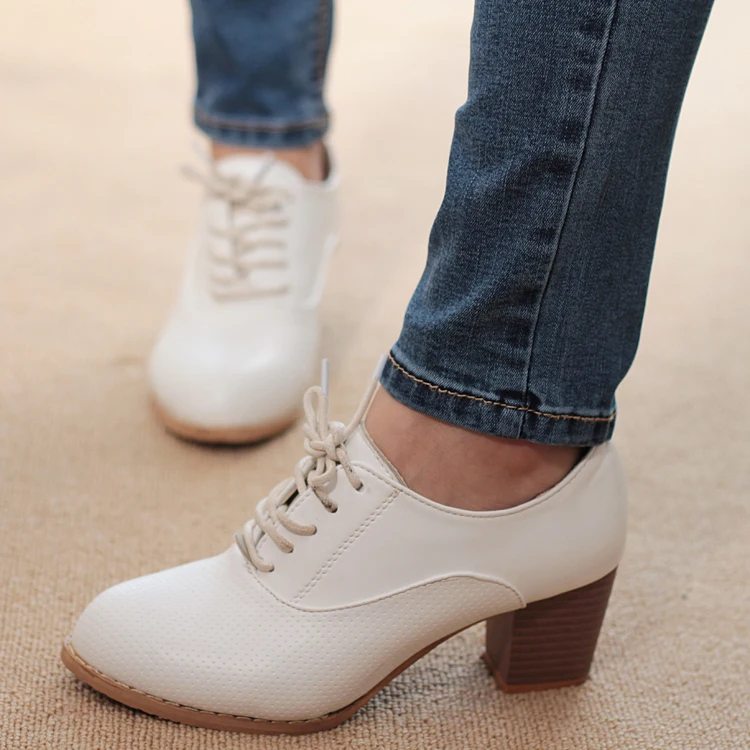 Free Shipping Women Pumps New Retro Ladies Shoes British Style Women Shoes Size 35 39 Hot