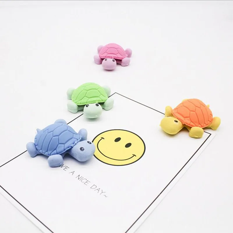 36 Pcs/lot New Cute Turtle Style Eraser Funny Eraser Office&Study Rubber Erase personalized gift
