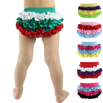 

30 pcs/lot Infant Baby Boy Girls Underwear Cotton Shorts Underpants Ruffle Bloomers Diaper Covers Newborn Baby PP Pants Red Pink