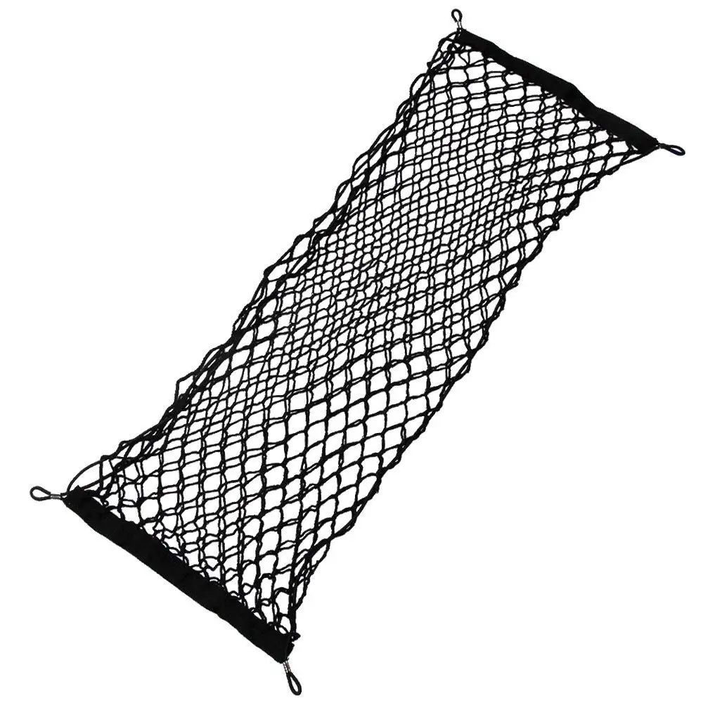 

90*30cm Universal Nylon Plastic Black Car Storage Bag Truck Rear Cargo Net Luggage Organizer Storage