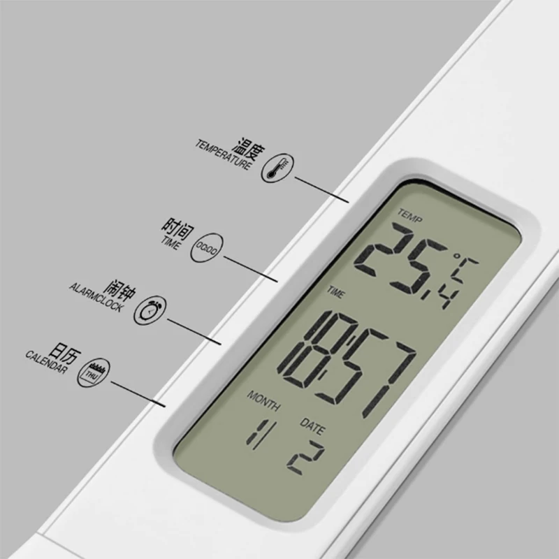 Светодиодный складной сенсорный тип с календарем мультфифункциональные часы цифровой дисплей настольная лампа свет светящийся длительный срок службы A11203