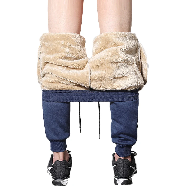 Kopen Trekkoord joggingbroek mannen 2018 heren broek fashions mannen Zwaargewicht pantalon hombre Harembroek man winter warm Pluche broek