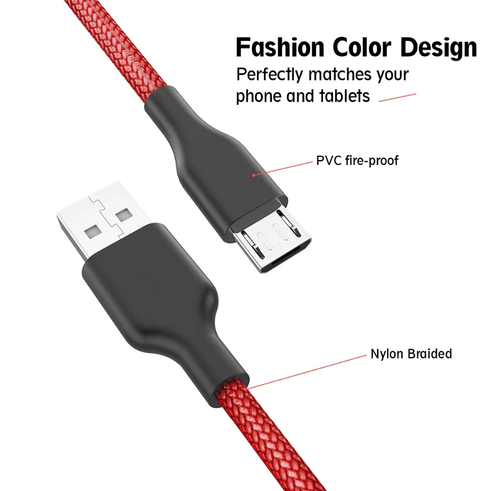 AIFFECT Micro USB кабель для синхронизации данных usb кабель для зарядки samsung huawei Xiaomi LG Andriod USB кабель для зарядного устройства 1 м 2 м шнур