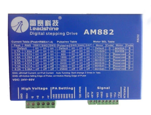 

Leadshine DC 80V 8.2A AM882 Digital Stepper Drive Stepper Motor Driver With Protection Function