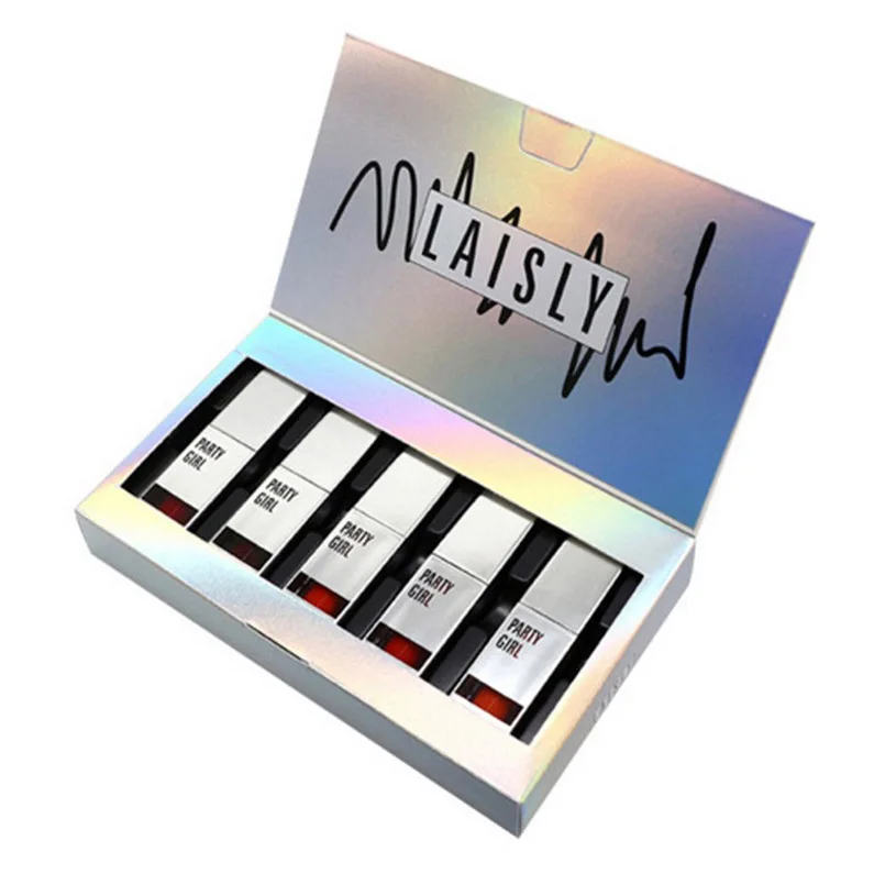 

5PCS/SET Mirror Lipstick Kits Moisturizer Liquid Lipstick Lip Gloss Pigment Long Lasting Lips Tint Make Up Cosmetics Lip Gloss