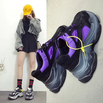 

Super fire old shoes women 2019 spring new thick bottom Harajuku casual shoes tide..