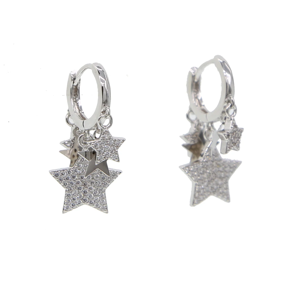 brass star earring H (3)