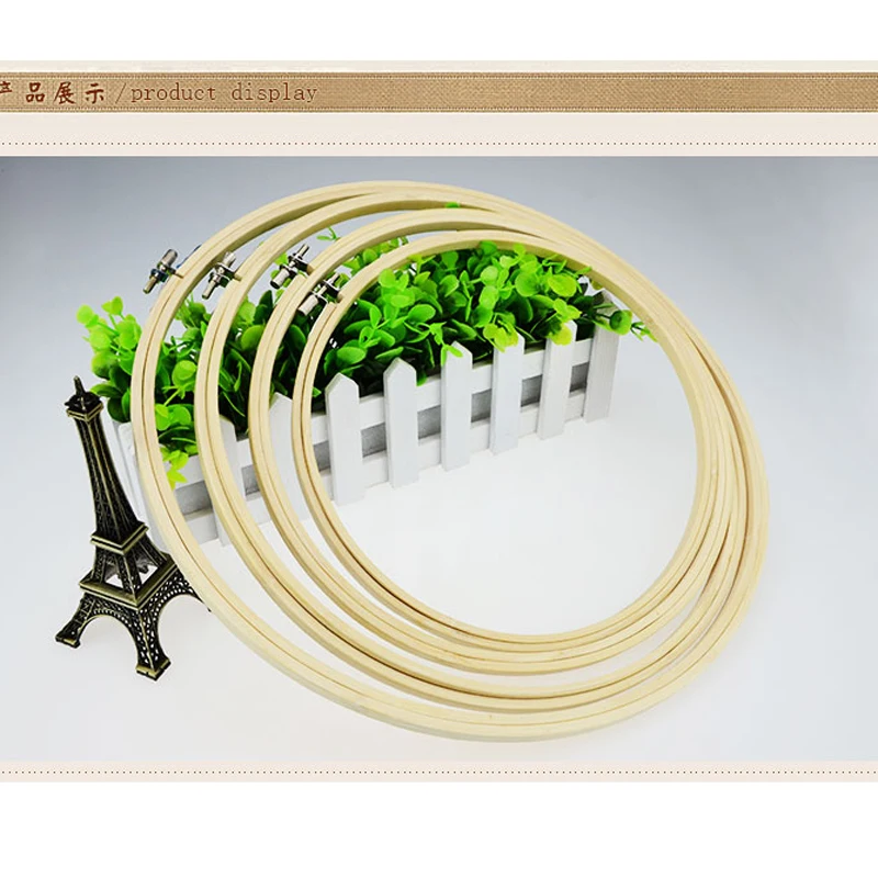 

20 cm Mini Embroidery Bamboo Hoop Chinese Cross Stitch Frames Rround Hoops Arts Crafts Tool & Home Decorative