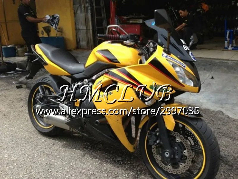 Инъекции для KAWASAKI NINJA 650R ER-6F 2012 2013 69HC. 0 ER 6F Ninja650R ER6 F ER6F 12, 13, 14, 15 лет, Обтекатели новые винно-красного цвета - Цвет: No. 20 Yellow