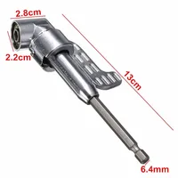 תואר זווית תואר זווית 105 הרחבה מימין Driver קידוחים Shank מברג מגנטי 1/4 מחזיק Socket אינץ Hex Drill Bit שרוול מתאם (2)