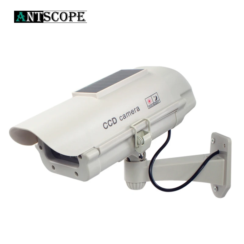

Antscope Solar Power Generation Fake Dummy Camera Bullet Waterproof Outdoor Indoor Security CCTV Surveillance Camera Flashing 30