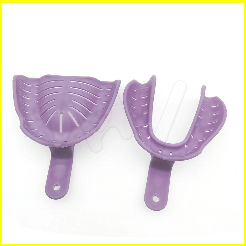 6Pcs Colorful Dental Impression Trays Plastic Materials Teeth Holder (5)