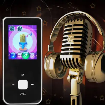 

Portable MP3 Player Button Ultra thin MP3 Music Player 1.8 Inch Mini MP3 Music Player Support TF Card FM Radio