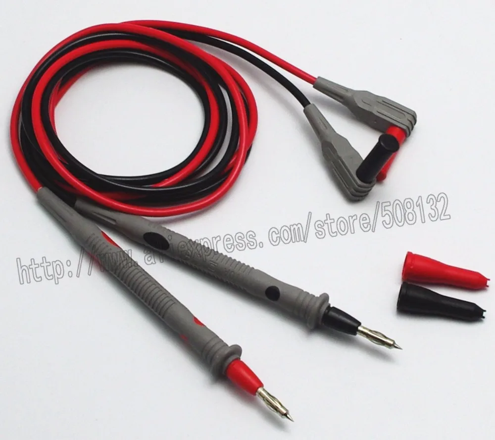 

Insulated PVC Lantern Tip Test Leads kit 4mm angled plug and spring loaded test probe Use for Multimeter Meter Clamp Meter