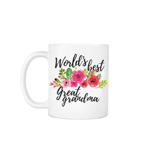 worlds best great grandma mugs beer travel milk cup porcelain coffee
