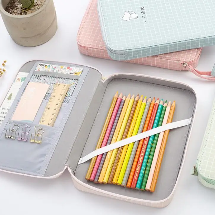 

Korean Kawaii Pencil Case School Storage Bag Multi-function Large Capacity Pencil Cases for Stationery