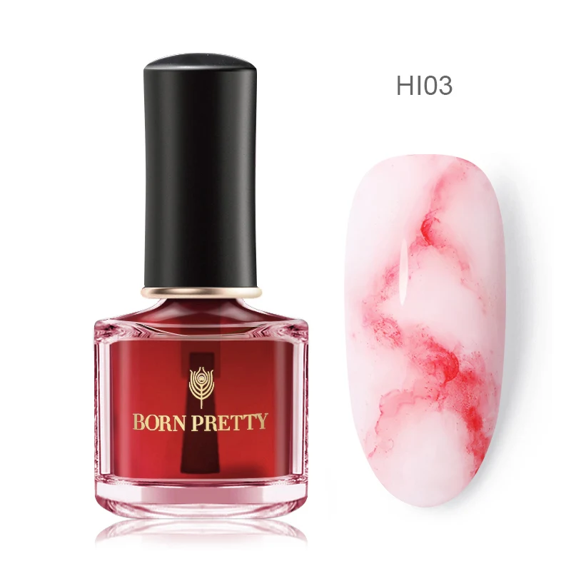 BP-HI03 BORN PRETTY Цветущий лак для ногтей 6 мл градиентная Акварельная чернильная синяя фиолетовая для украшения ногтей лак для маникюра DIY дизайн - Цвет: BP-HI03