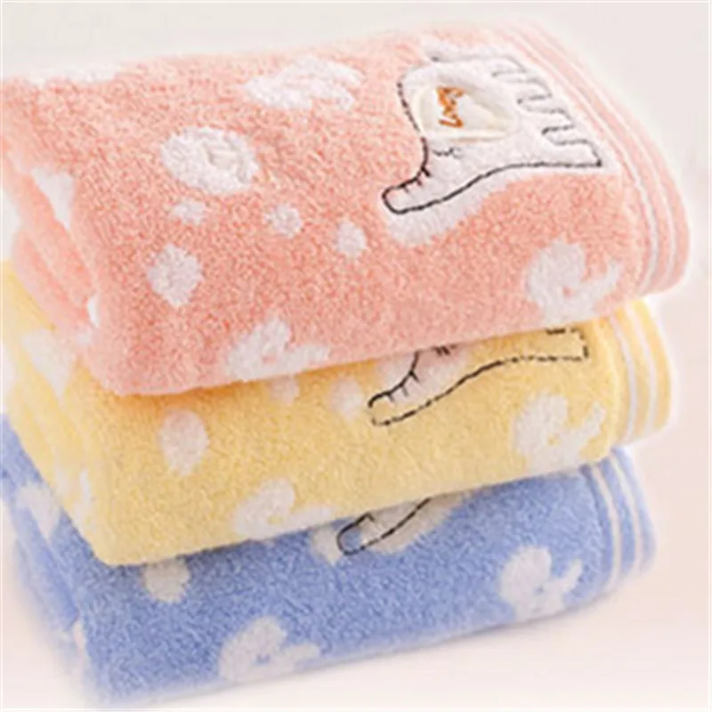 Cute Cartoon Face Towel Brand 100% Cotton Absorben...