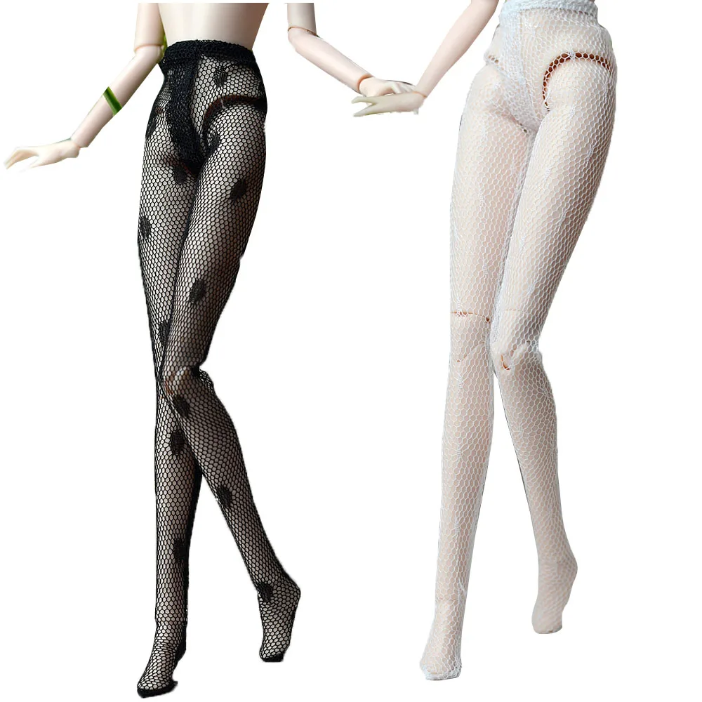 

NK 2019 Two Dolls Sexy Stockings Lace Stockings Doll Accessories Fashion Low Socks Tights For Barbie Doll Girl Gifts 002H