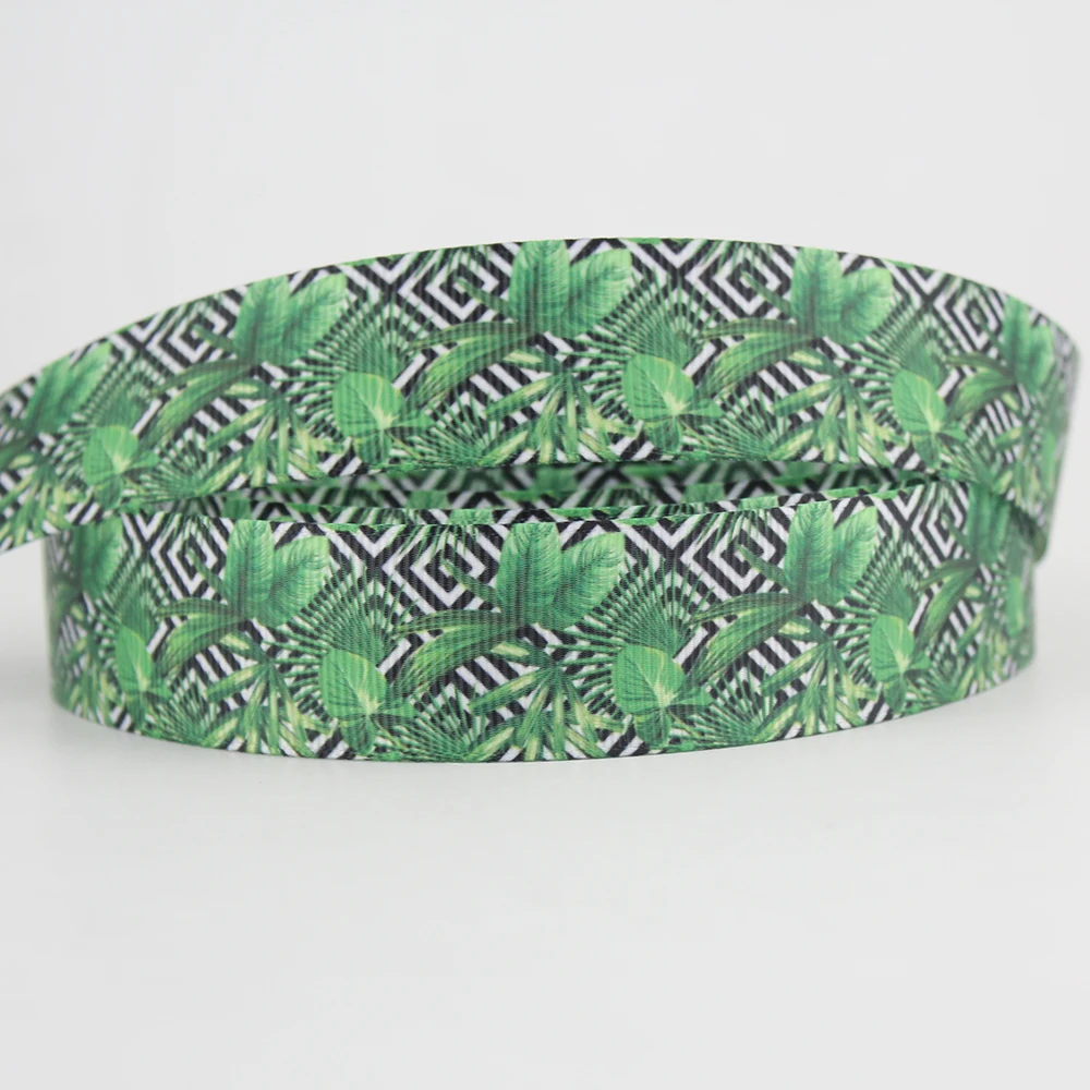 hawaii leaf print grosgrain ribbon (1)
