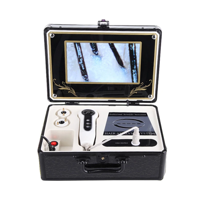 9 inch LCD Skin & Hair Analyzer Detector Digital Microscope Magnifier ...