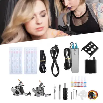 

Rotary Tattoo Machine 2 Types Professional Tattoo Kit Liner Shader Tattoo Machine Tattoo Needles Accessories Tool Permanent