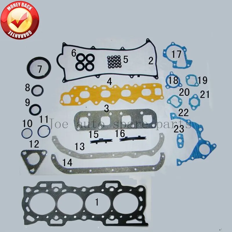  HC HD HCE HDC Engine Full gasket set kit for Daihatsu Feroza/Charade/Applause/Fourtrak/Taruna 1.3L 