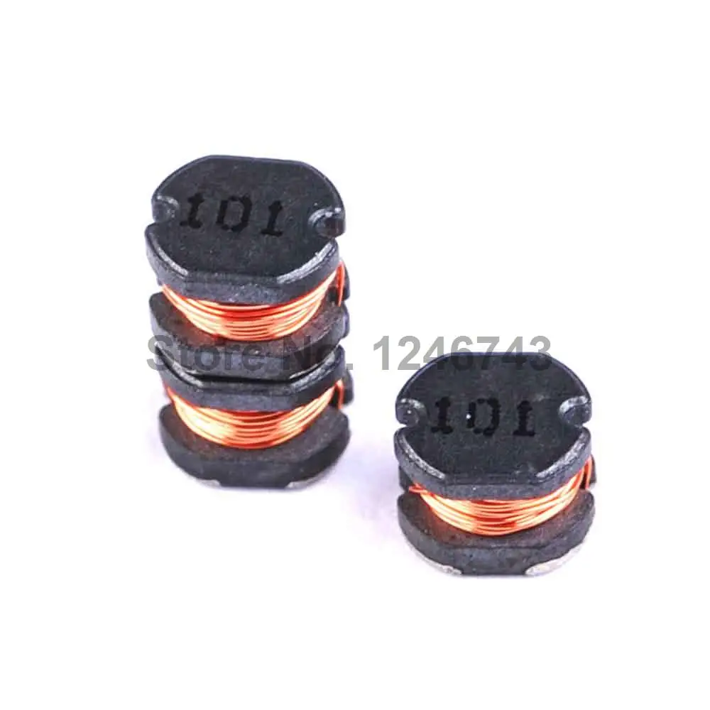 50 шт. индукторы питания SMD CD43 101 мкгн 4*4*3 мм|power inductor|smd power inductorinductor 100uh |
