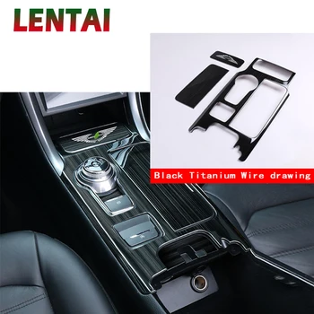 

LENTAI 5x Car Styling Stainless Steel Console Gear Shift Knob Cup Panel Frame Sticker For Ford Mondeo MK5 2017 2018 Accessories