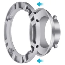 Neewer софтбокс скоростное кольцо-адаптер для вспышки Bowens Monolight и софтбокса-алюминиевый сплав, внутренний диаметр 9,6 см