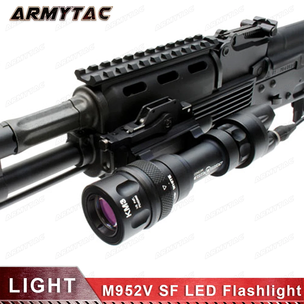Тактический фонарь M952V QD быстросъемный винтовочный светодиодный фонарик с