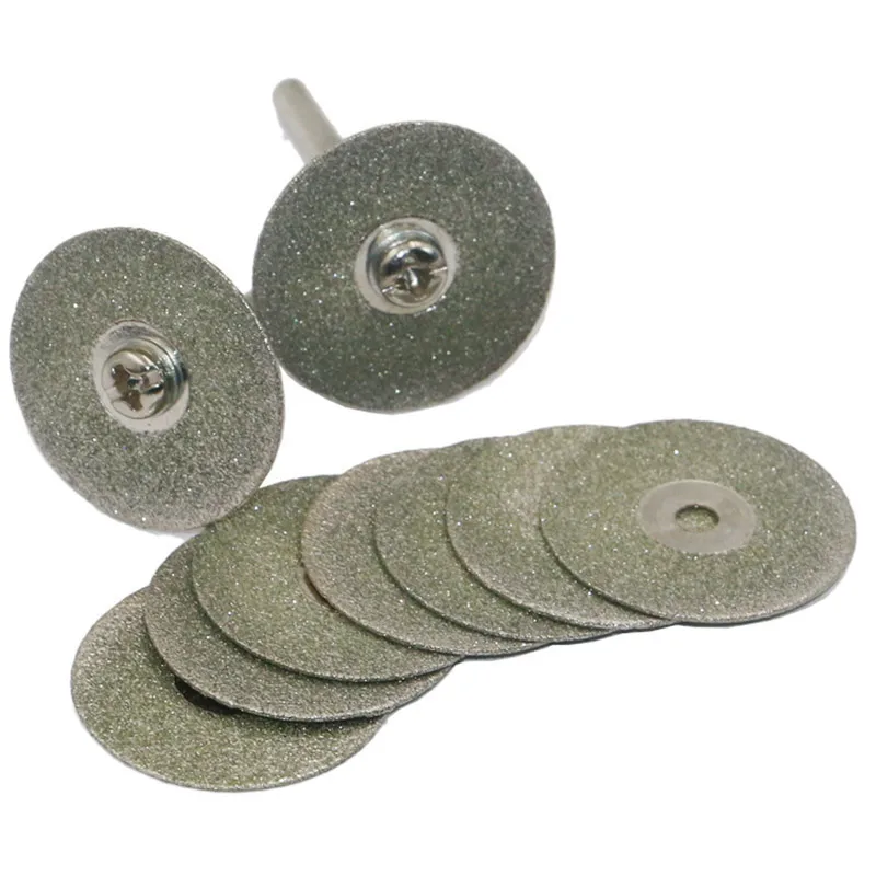 

10 Pcs/ Set 30mm Diamond Coated Rotary Cutting Cut Off Blade Wheels Disc Kits New JA55