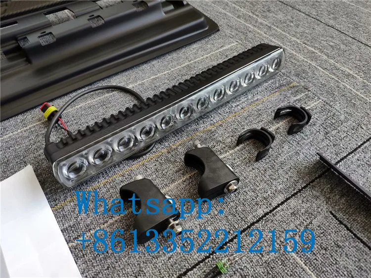 2019 year G class W464 B style carbon fiber roof spoiler for w464 G63 G65 G500 G400 G350 carbon front wing with LED running lights (11)