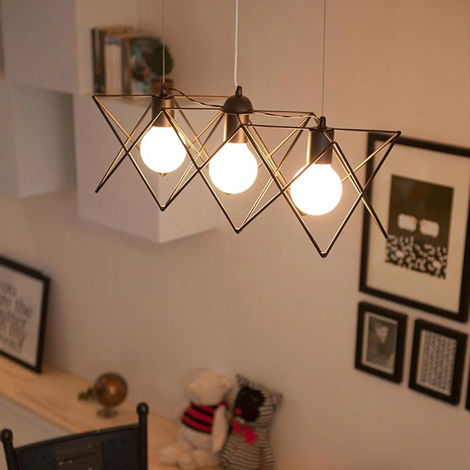 Modern Meals Pastoral 3 Head Wire Pendant Lights Restaurant Lamp American Country Living Room Lamps Modern Meals Pastoral 3 Head Wire Pendant Lights Restaurant Lamp American Country Living Room Lamps