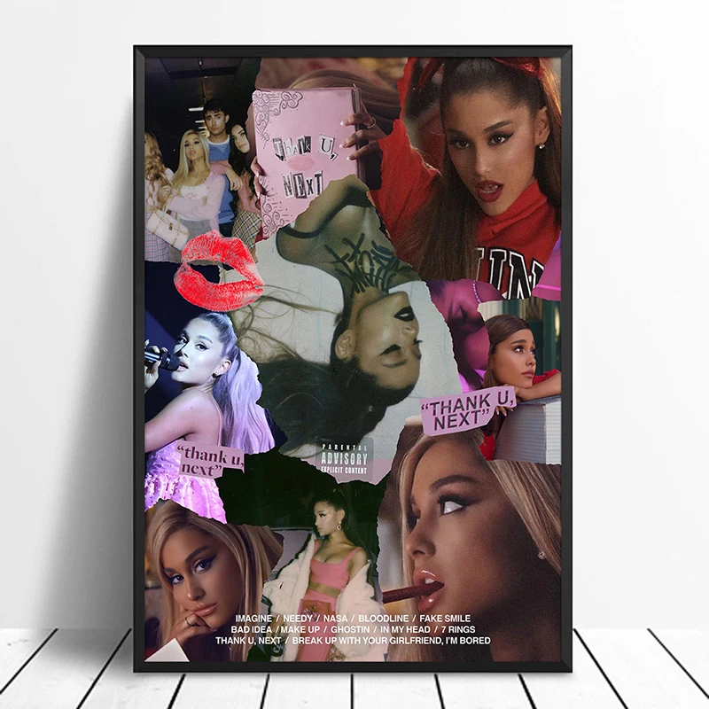 ARIANA GRANDE ONE OF THE MOST TERRIBLE PHOTO PRINT ON FRAMED CANVAS WALL ART 