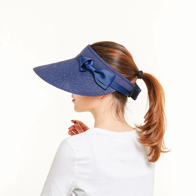 Ymsaid 2018 جديد القش قناع الإناث الصيف الشمس فارغة أفضل قبعة ركوب في الهواء الطلق قبعة رياضية الأشعة فوق البنفسجية قبعة الشمس امرأة قبعة للشاطئ ق...