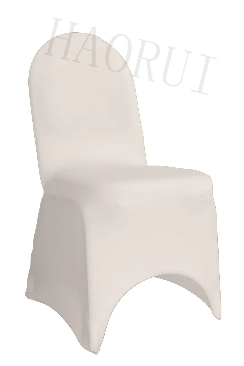 100pcs/lot Stret Ivory Dining Banquet Party Chair Covers Spandex for