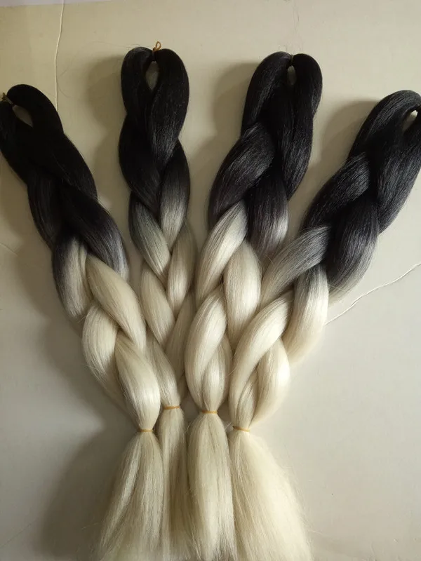 Black Light Blonde 613 Ombre African Box Hair Braiding Extension