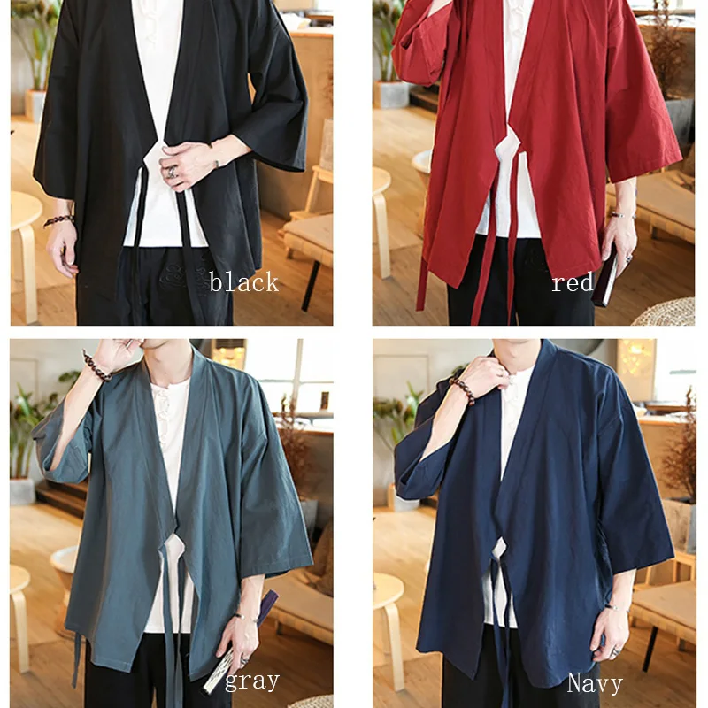 Восточная одежда мужские восточные Топы Рубашки в восточном стиле для мужчин блузка Hanfu cheongsam льняная винтажная одежда в китайском традиционном стиле