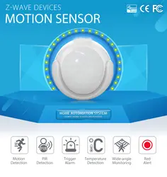 SmartYIBA Z-wave пассивный инфракрасный движения Сенсор детектор + Температура Сенсор домашней автоматизации сигнализации Системы движения PIR