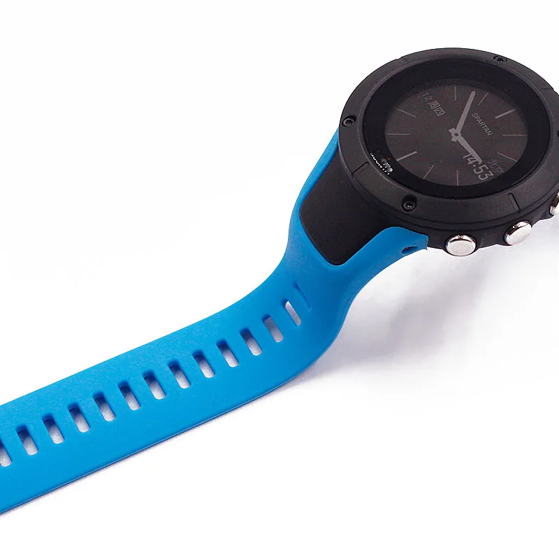 Silicone strap men's watch accessories for SUUNTO Spartan cool running series Trainer outdoor sports pin buckle watch with women