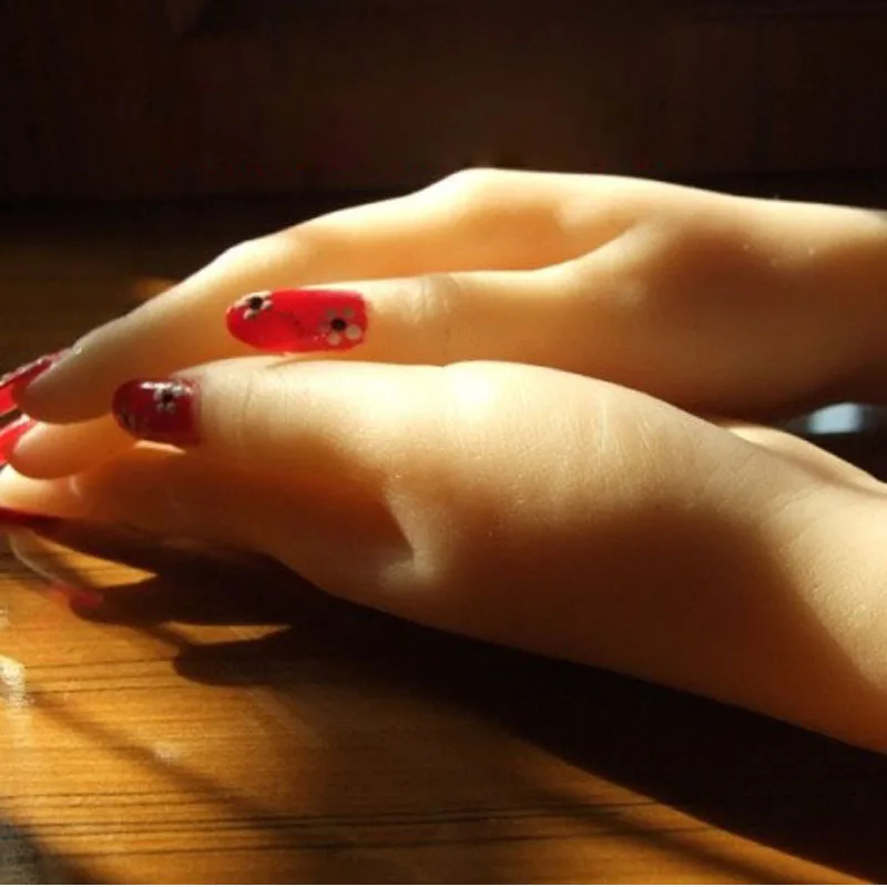 Solid Silicone Female Hands font b Sex b font font b Doll b font Real Skin