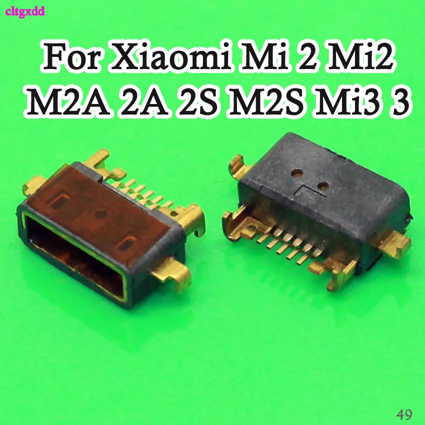 

cltgxdd 2PCS/Lot For Xiaomi Mi 2 Mi2 M2A 2A 2S M2S Mi3 3 Micro USB Charge Jack Dock Plug Socket Charging Port Connector