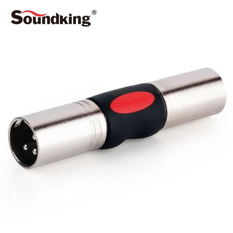 

Soundking XLR Male To XLR Male connector nickel plated suit for Audio connection such as speaker amplifier multimedia C69