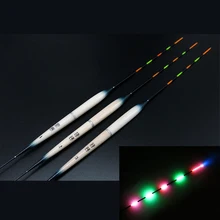 New 2pcs Full Electric Fishing Float With 5 Lights+2pcs CR425 Battery Deep Water Float Fishing Tackle Fishing Bobber
