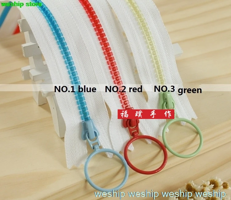 

Japan YKK NO.5 White transparent tooth Zipper 7 color 5