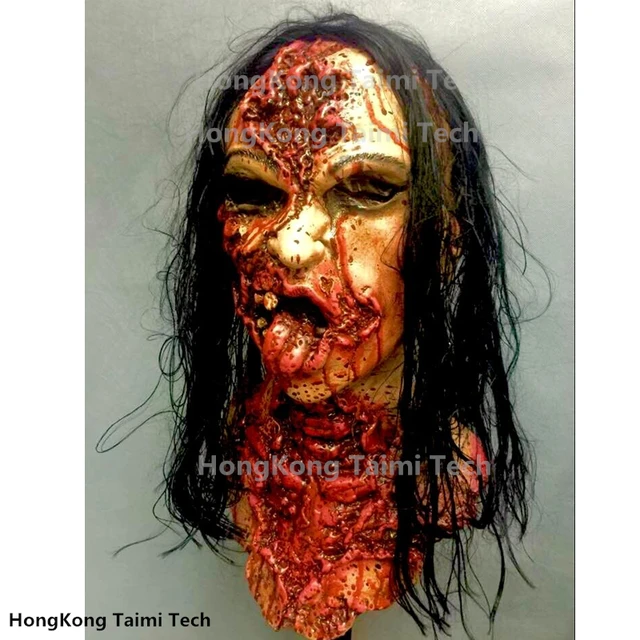 Best Price New Scary Mask Rot Parasite Zombie mask Latex decay Vampire Festering Nausea Halloween scary terror masks horror
