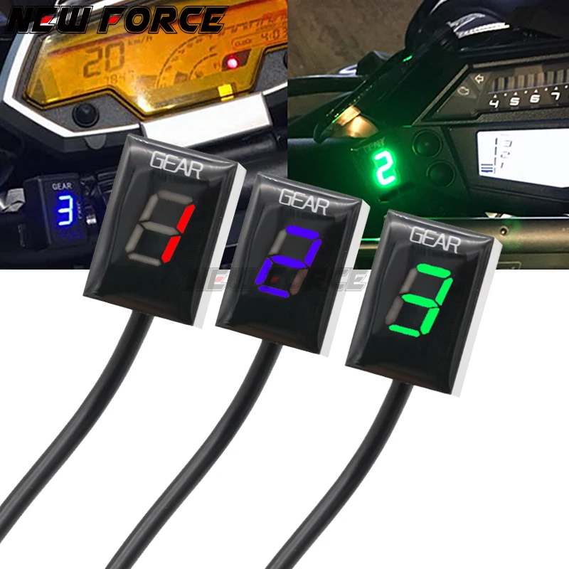 

Motorcycle LCD Electronics 6 Speed 1-6 Level Gear Indicator Digital Gear Meter For Harley DAVIDSON Dyna 1450 iniezione 2004-2006