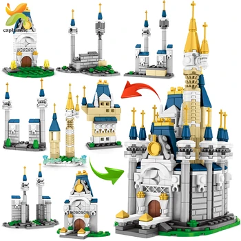 

632Pcs 8 in 1 Romantic Princess Castle Friend Girls DIY Building Blocks Compatible Bricks Educational Toy for Children Gift
